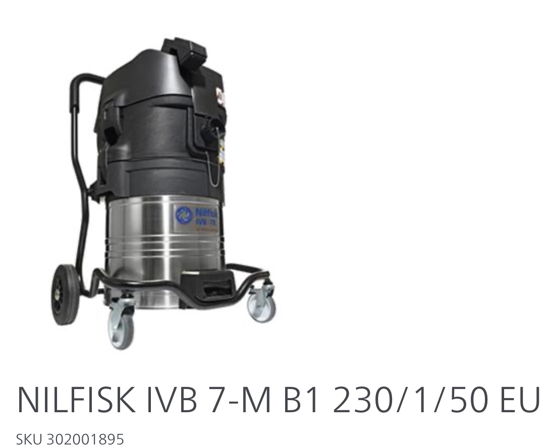 Nilfisk IVB 7-M B1 Patlamaya Karşı Korumalı (ATEX) Süpürge